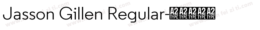 Jasson Gillen Regular字体转换